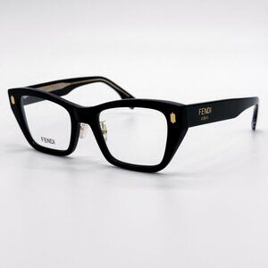 NEW FENDI EYEGLASSES FE50118F 001 BLACK WOMEN EYEWEAR